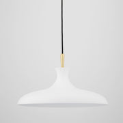 Mitzi - H421701L-AGB/WH - One Light Pendant - Cassidy - Aged Brass/Soft Off White