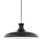 Mitzi - H421701L-PN/BK - One Light Pendant - Cassidy - Polished Nickel/Black