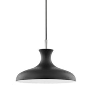 Mitzi - H421701S-PN/BK - One Light Pendant - Cassidy - Polished Nickel/Black
