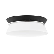 Mitzi - H425502-PN/BK - Two Light Flush Mount - Cath - Polished Nickel/Black