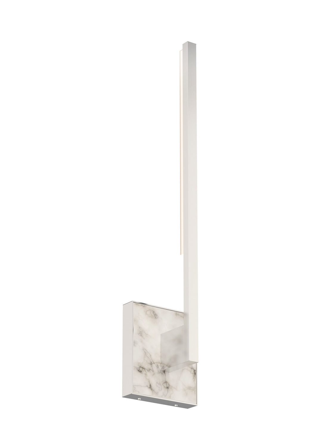 Visual Comfort Modern - 700WSKLE20N-LED930 - LED Wall Sconce - Klee - Polished Nickel/White Marble