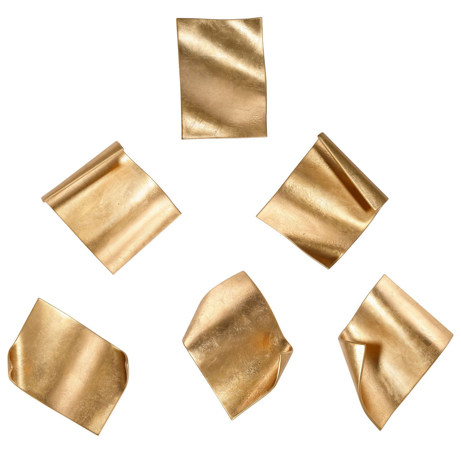 Uttermost - 04258 - Wall Decor, S/6 - Fluttering Pages - Gold Leaf