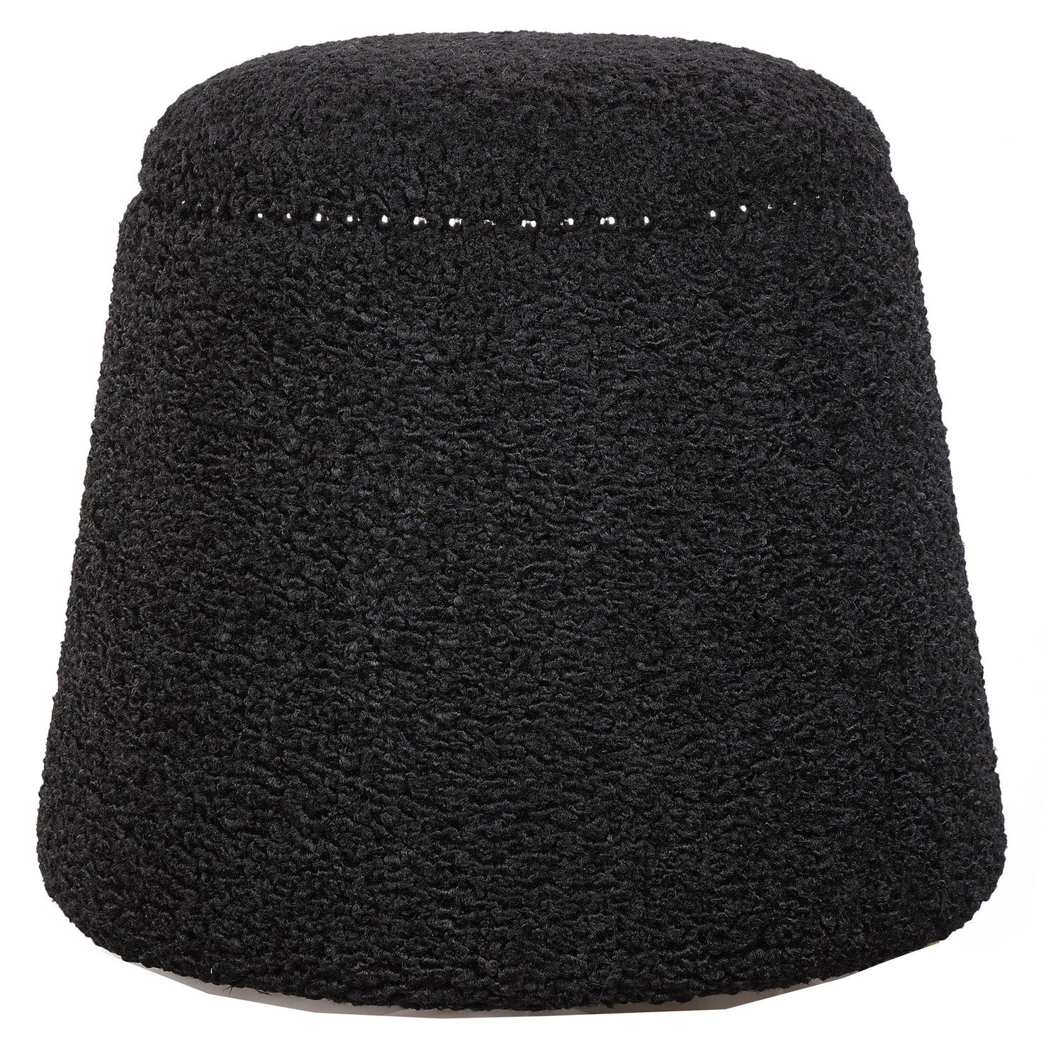 Uttermost - 23575 - Ottoman - Gumdrop - Black Nickel