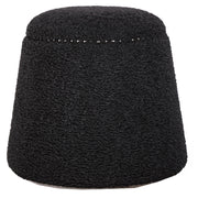 Uttermost - 23575 - Ottoman - Gumdrop - Black Nickel