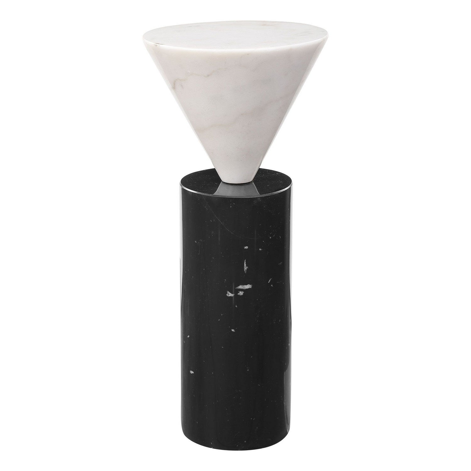 Uttermost - 24976 - Drink Table - Top Hat - Black And White