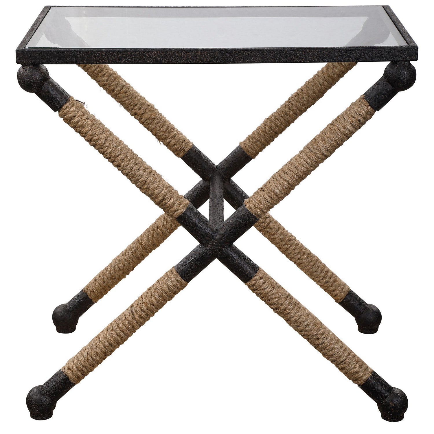 Uttermost - 24983 - Accent Table - Braddock - Rustic Iron