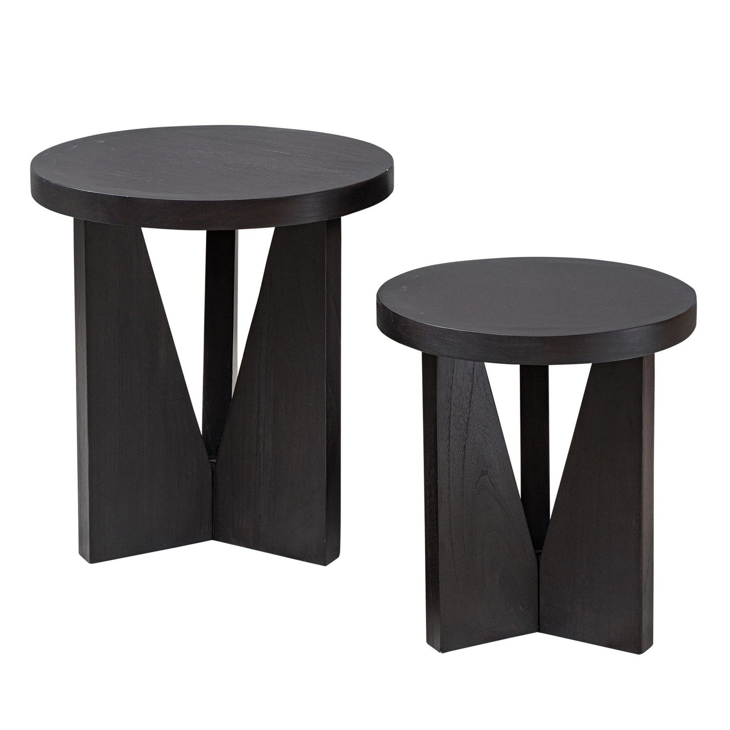 Uttermost - 25467 - Nesting Tables, S/2 - Nadette - Dark Espresso