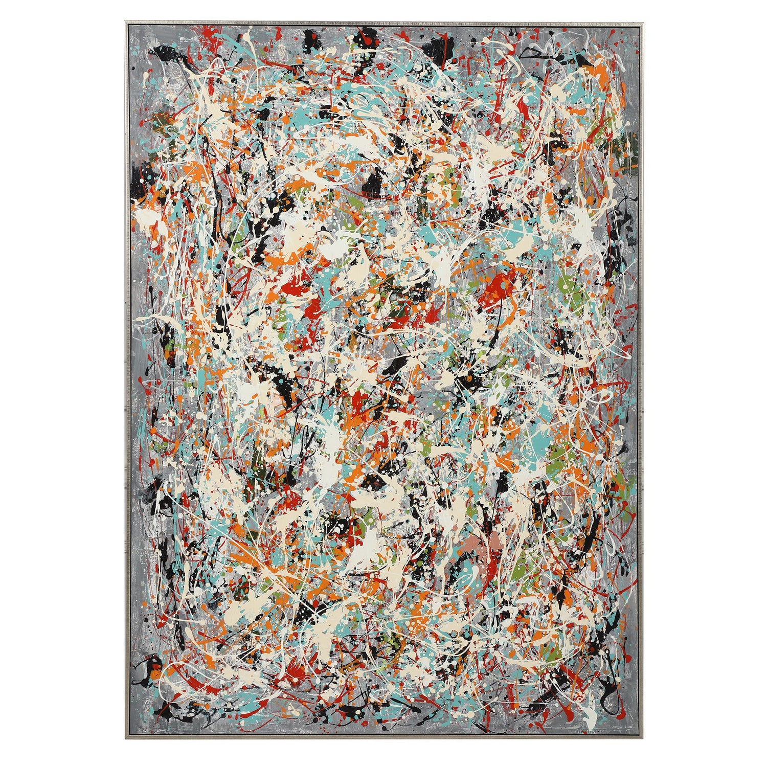 Uttermost - 34379 - Wall Art - Organized Chaos - Silver Leaf
