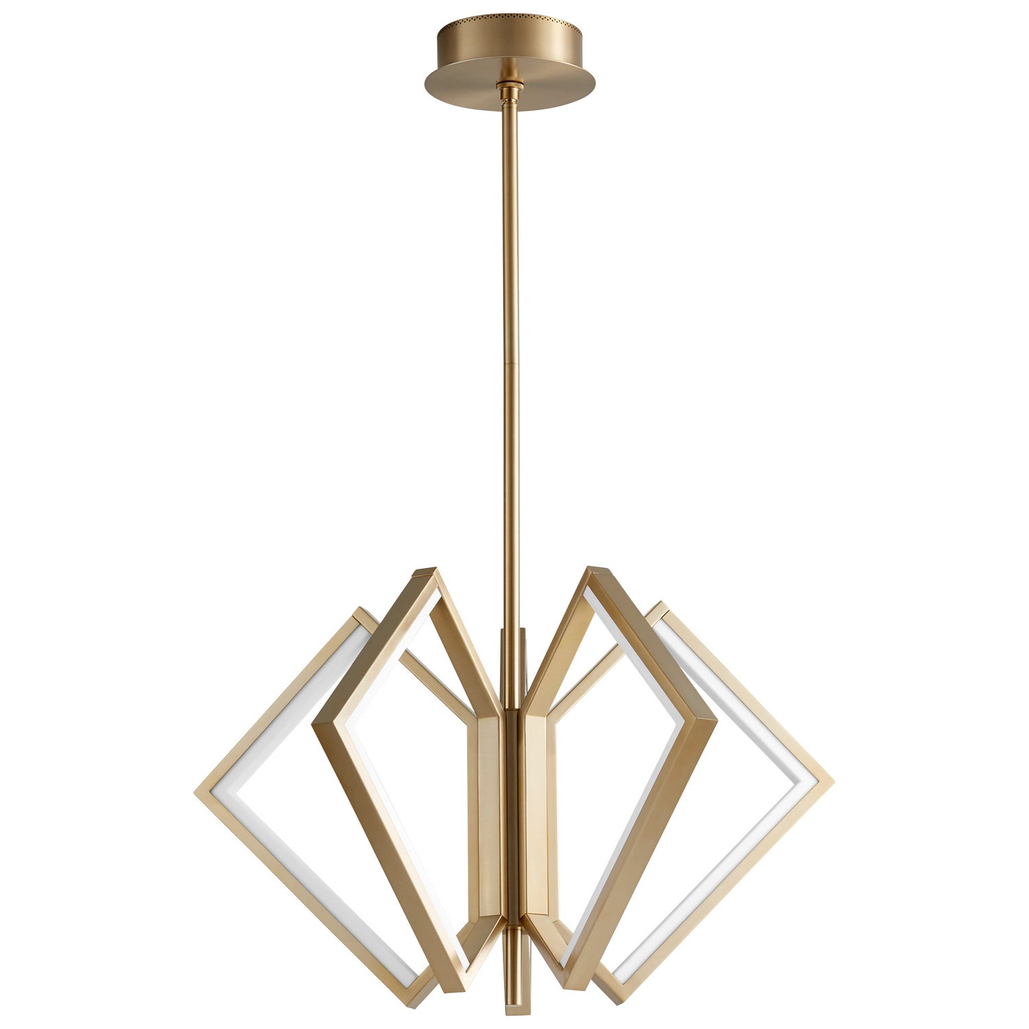 Quorum - 3-6143-40 - LED Ceiling Mount - Acadia - Aged Brass