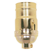 Satco - 80-1020 - 3-Way (2 Circuit) Keyless Socket - Brite Gilt