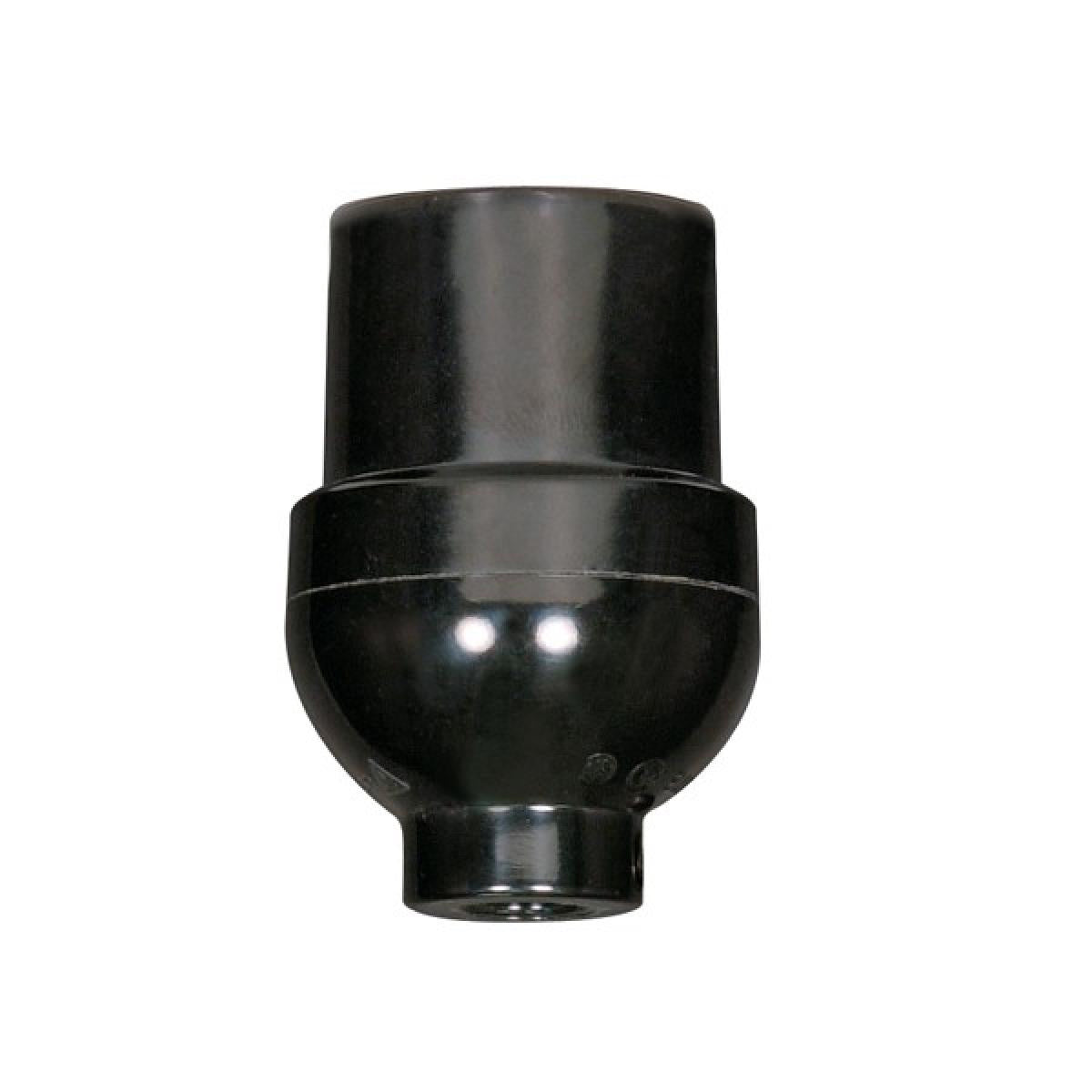 Satco - 80-1111 - 1/8 Ip Cap W/Plastic Bushing - Black