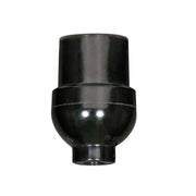 Satco - 80-1111 - 1/8 Ip Cap W/Plastic Bushing - Black