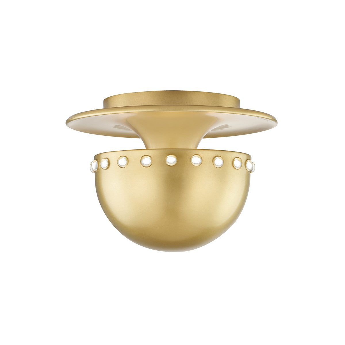 Hudson Valley - 2809-AGB - One Light Flush Mount - Nash - Aged Brass