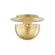 Hudson Valley - 2809-AGB - One Light Flush Mount - Nash - Aged Brass