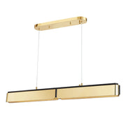 Hudson Valley - 2948-AGB/BK - LED Island Pendant - Tribeca - Aged Brass/Black