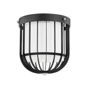 Hudson Valley - BKO301-PN/BK - One Light Flush Mount - Landon - Polished Nickel/Black