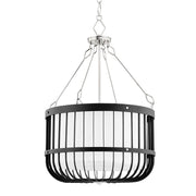 Hudson Valley - BKO303-PN/BK - Four Light Pendant - Landon - Polished Nickel/Black