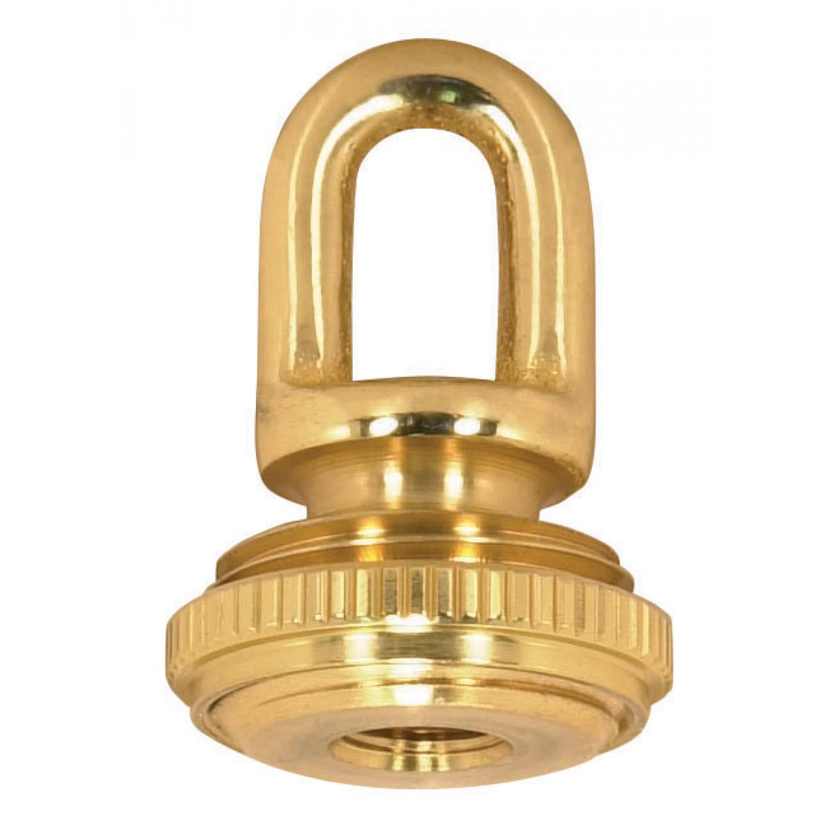 Satco - 90-2295 - 1/8 Ip Screw Collar Loop With Ring - Polished / Lacquered