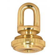 Satco - 90-2295 - 1/8 Ip Screw Collar Loop With Ring - Polished / Lacquered