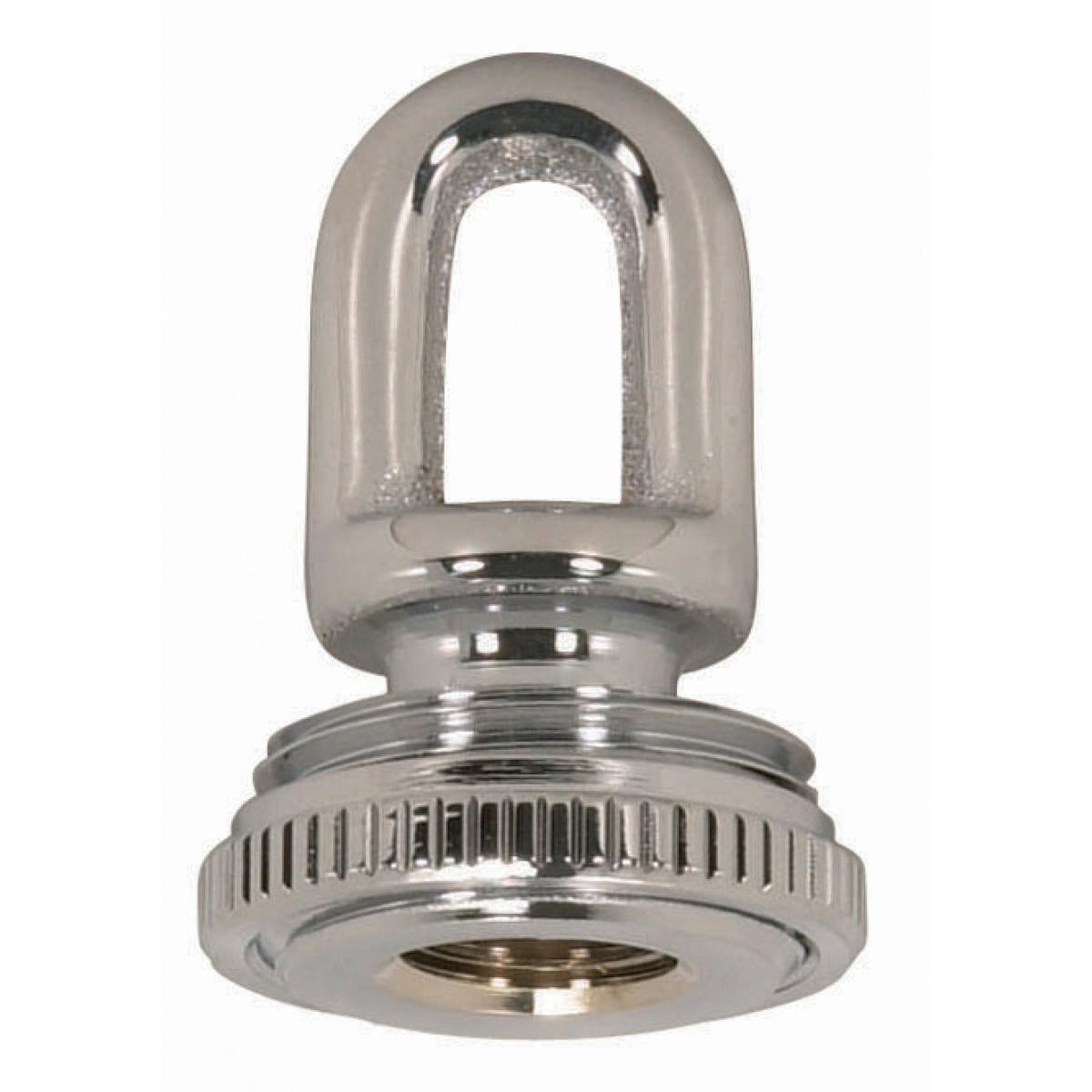 Satco - 90-2300 - 1/4 Ip Matching Screw Collar Loop With Ring - Polished Chrome