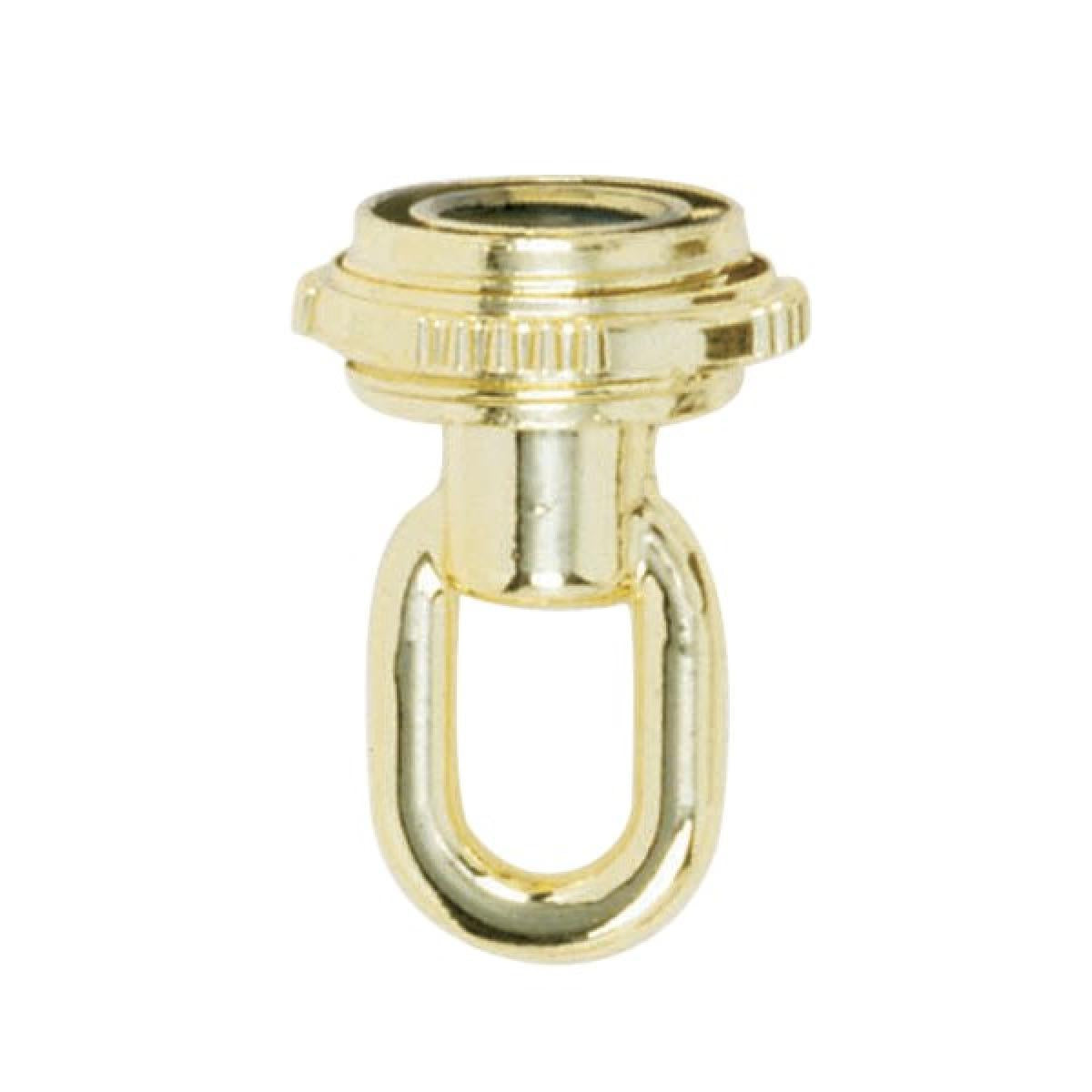 Satco - 90-2342 - 1/8 Ip Screw Collar Loop With Ring - Brass Plated