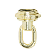 Satco - 90-2342 - 1/8 Ip Screw Collar Loop With Ring - Brass Plated