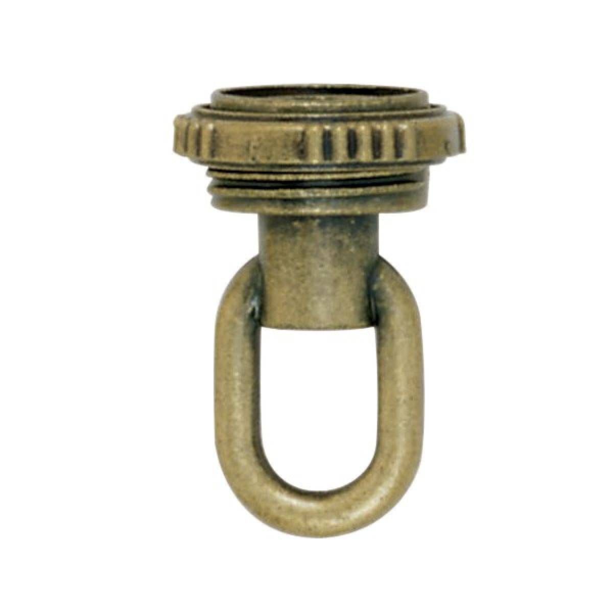 Satco - 90-2344 - 1/8 Ip Screw Collar Loop With Ring - Antique Brass