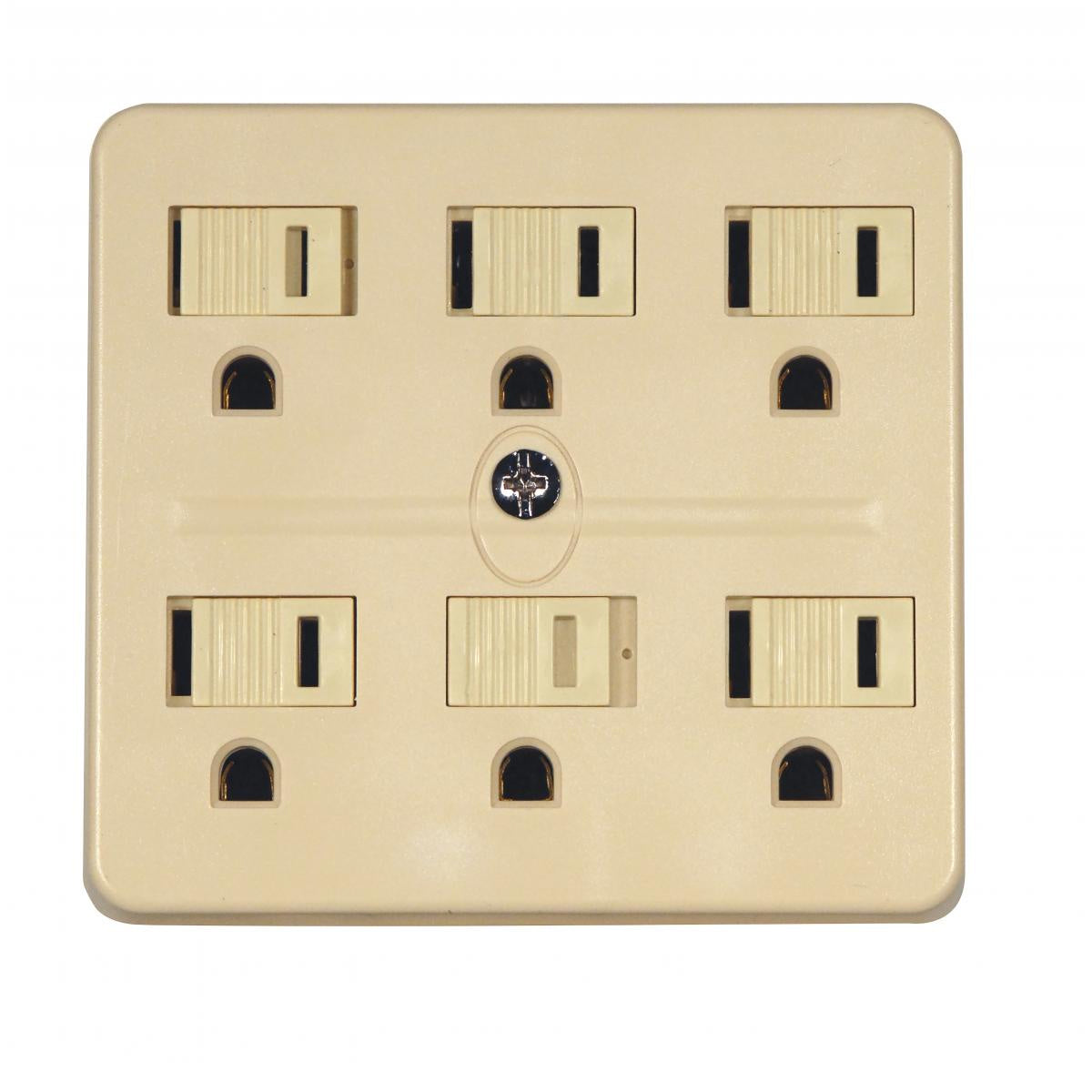 Satco - 90-2630 - Grounded Adapter - Ivory