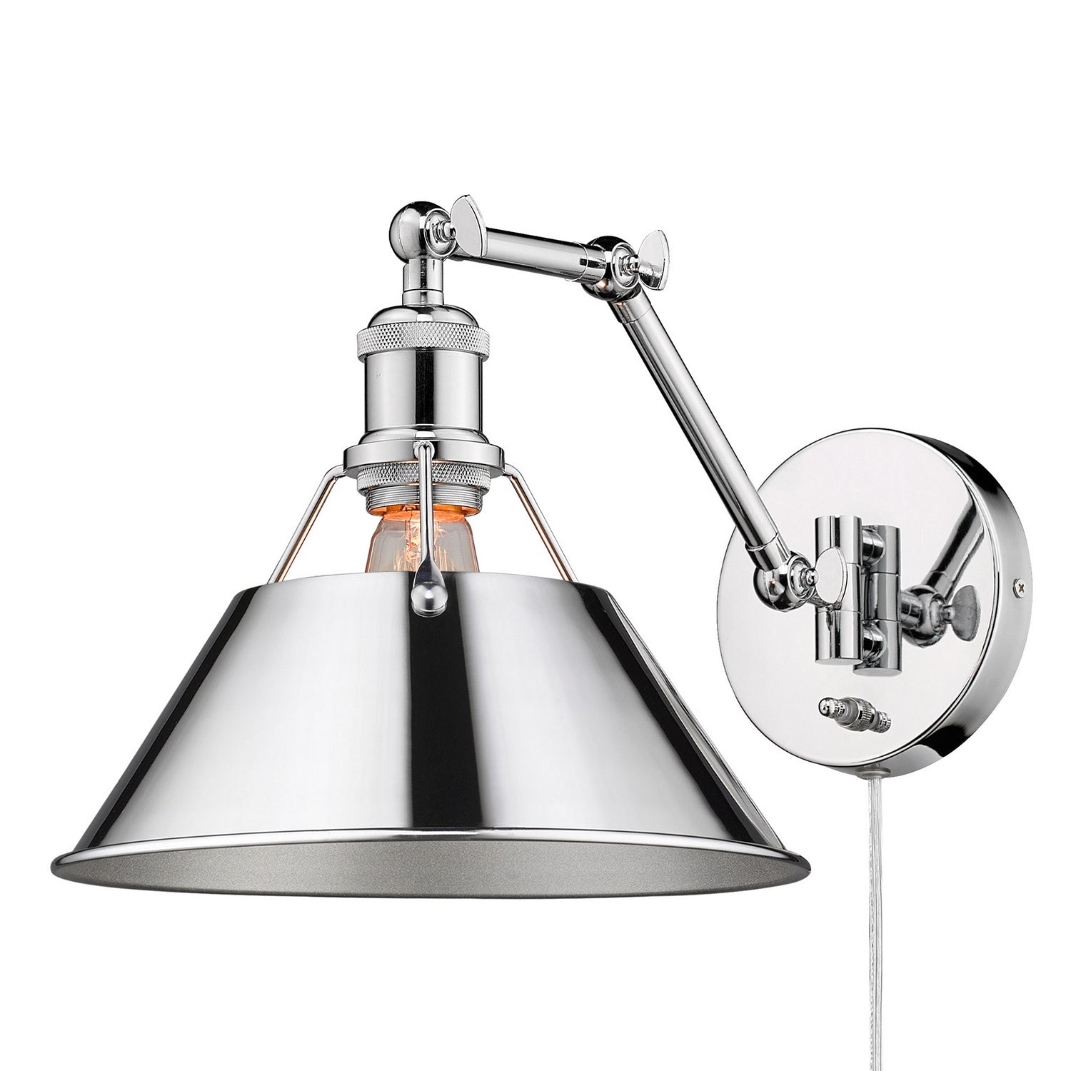 Golden - 3306-A1W CH-CH - One Light Wall Sconce - Orwell - Chrome