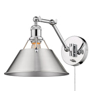Golden - 3306-A1W CH-PW - One Light Wall Sconce - Orwell - Chrome