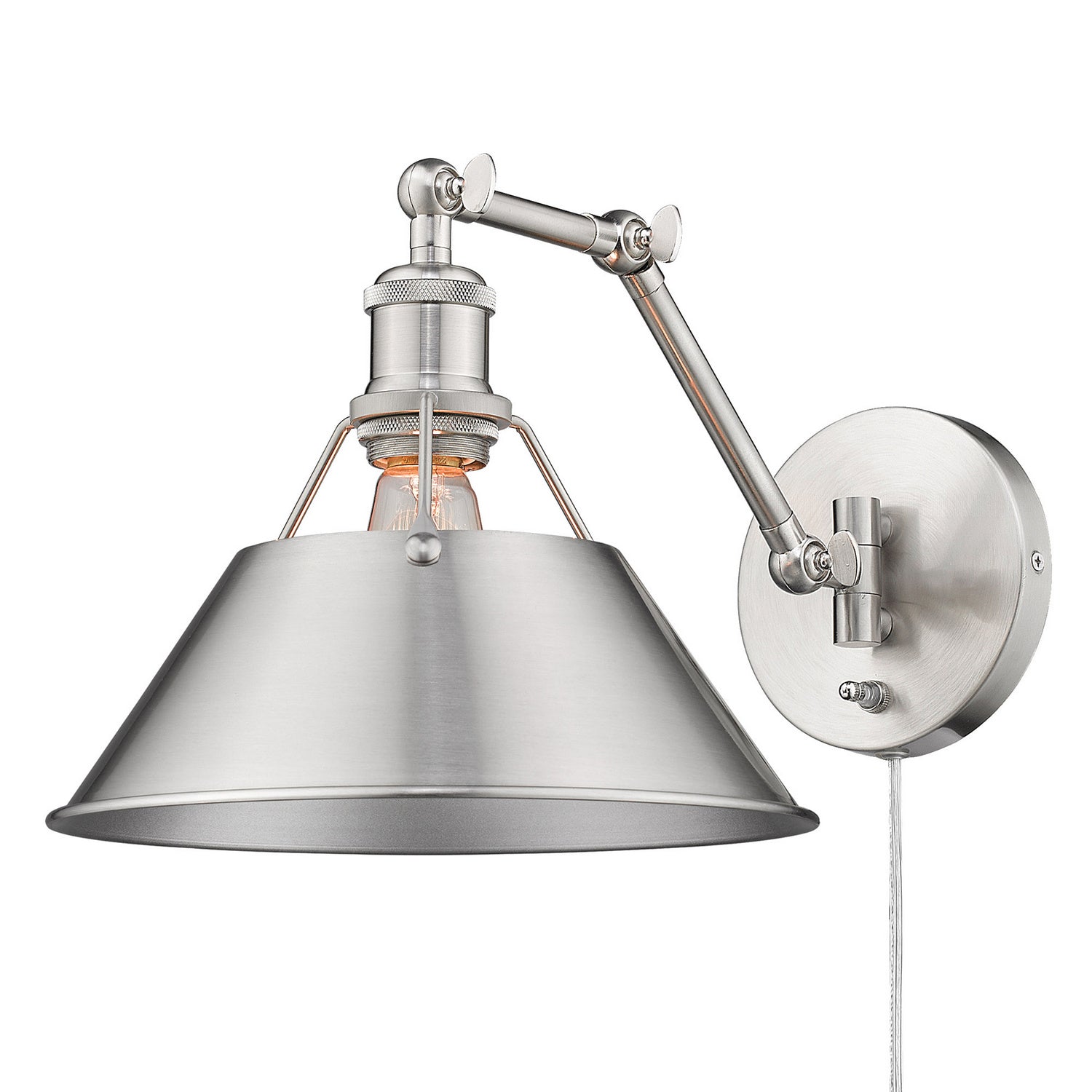 Golden - 3306-A1W PW-PW - One Light Wall Sconce - Orwell - Pewter