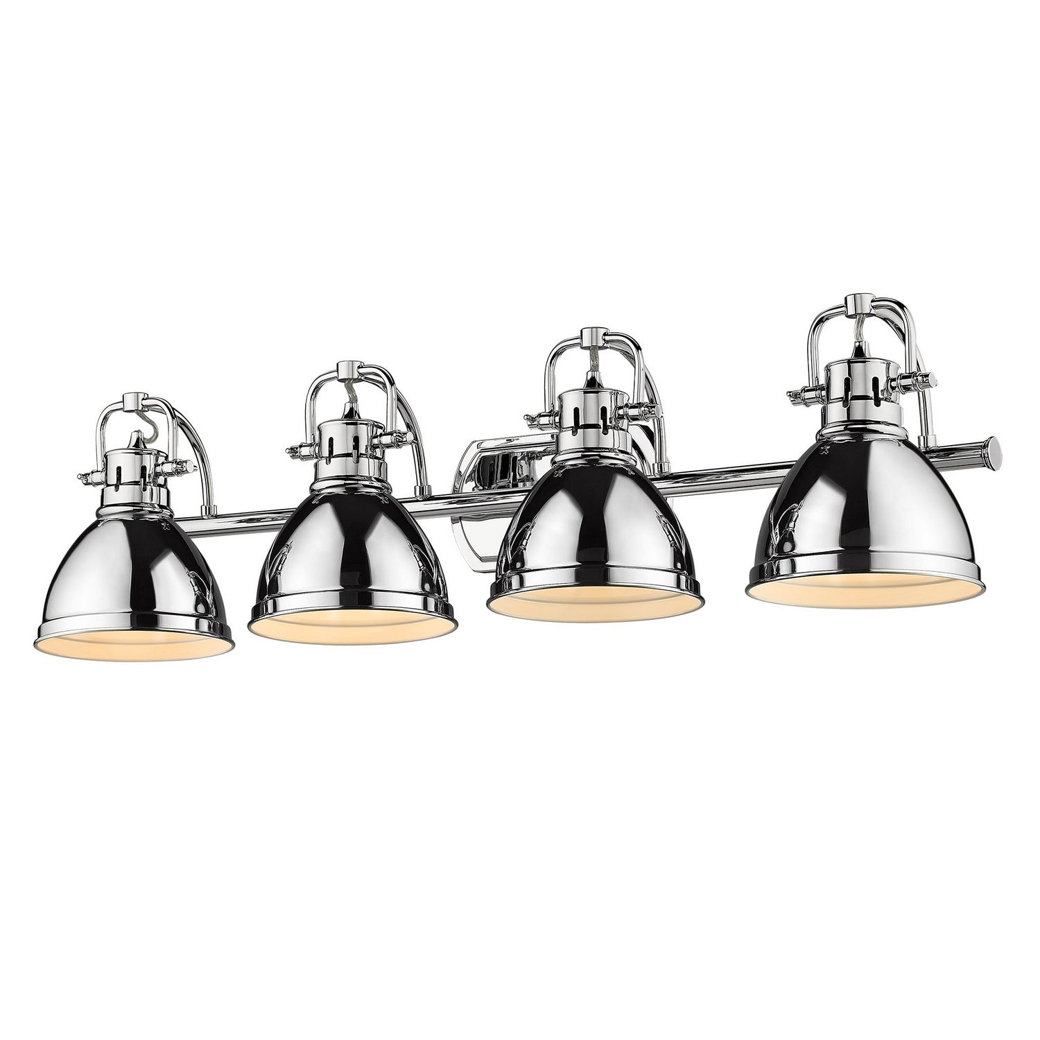 Golden - 3602-BA4 CH-CH - Four Light Bath Vanity - Duncan - Chrome