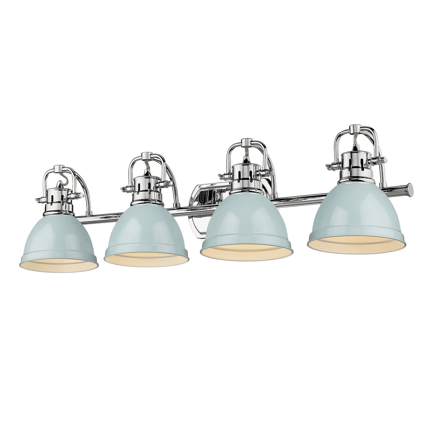 Golden - 3602-BA4 CH-SF - Four Light Bath Vanity - Duncan - Chrome
