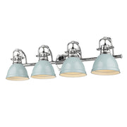 Golden - 3602-BA4 CH-SF - Four Light Bath Vanity - Duncan - Chrome