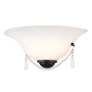 Golden - 3719-WSC BLK-OP - One Light Wall Sconce - Priscilla - Matte Black