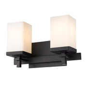 Golden - DDDD-BA2 BLK-OP - Two Light Bath Vanity - Maddox - Matte Black