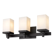 Golden - DDDD-BA3 BLK-OP - Three Light Bath Vanity - Maddox - Matte Black