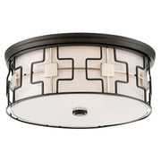 Minka-Lavery - 846-105-L - LED Flush Mount - Dark Gray W/Polished Nickel
