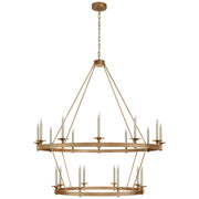 Visual Comfort Signature - CHC 1608AB - 20 Light Chandelier - Launceton - Antique-Burnished Brass