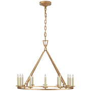 Visual Comfort Signature - CHC 5172GI - 12 Light Chandelier - Darlana Ring - Gilded Iron