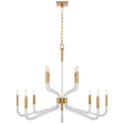 Visual Comfort Signature - CHC 5904AB/CG - 12 Light Chandelier - Reagan - Antique-Burnished Brass and Crystal