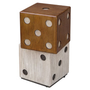 Uttermost - 25485 - Accent Table - Roll - Distressed Ebony And White