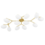 Hudson Valley - 5559-AGB - 12 Light Semi Flush Mount - Wagner - Aged Brass