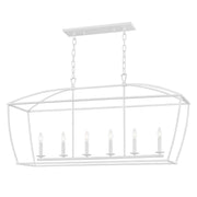 Hudson Valley - 8348-WP - Six Light Island Pendant - Bryant - White Plaster