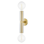 Hudson Valley - 9842-AGB - Two Light Wall Sconce - Gilbert - Aged Brass
