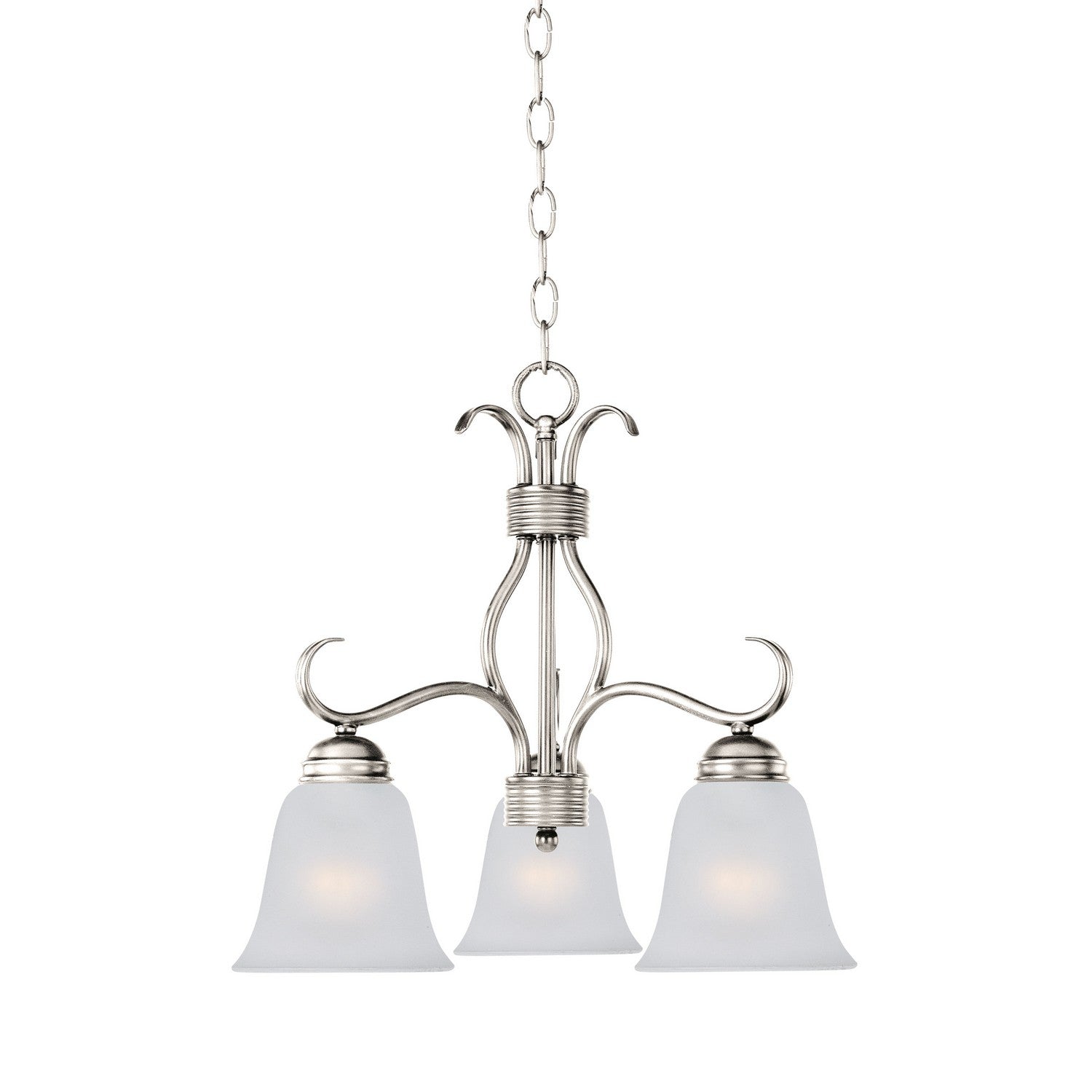 Maxim - 10122FTSN - Three Light Chandelier - Basix - Satin Nickel