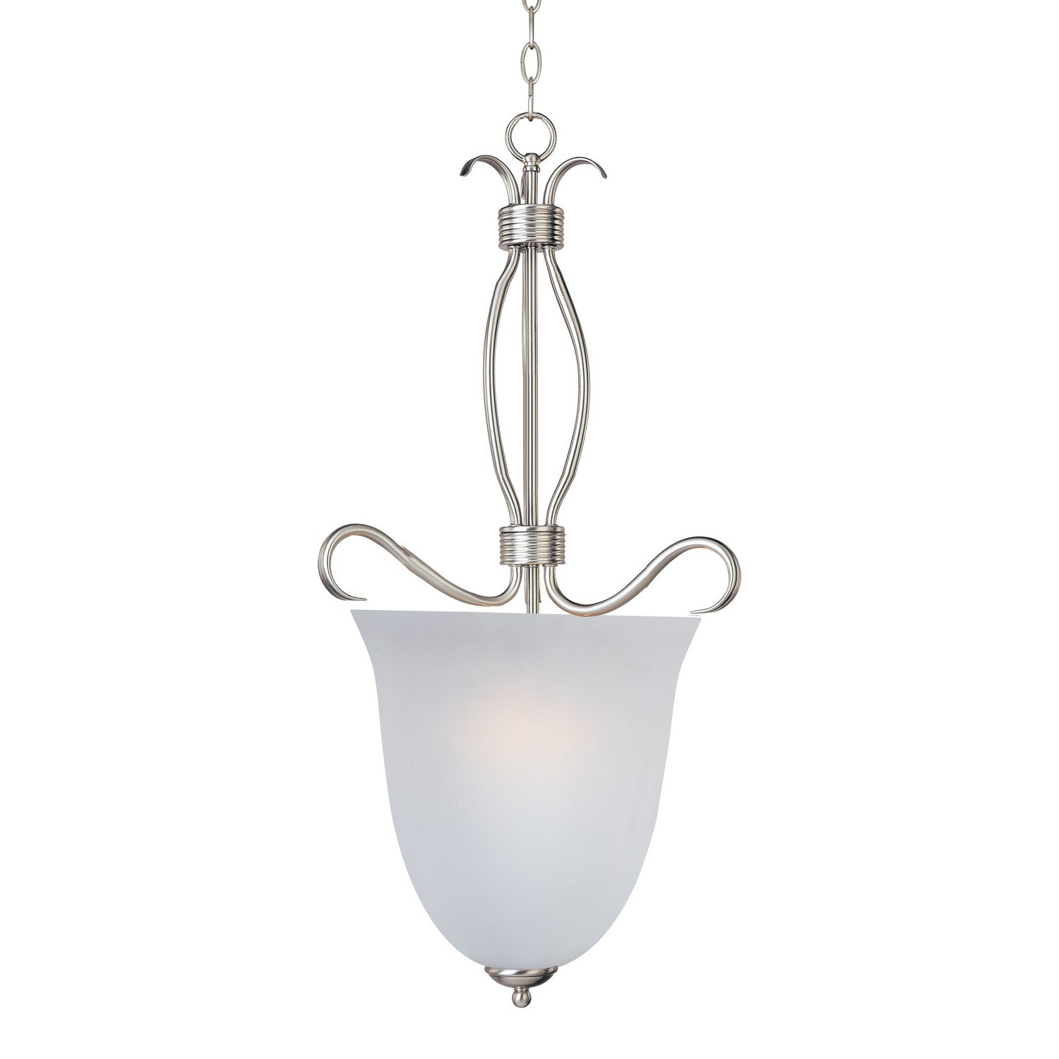 Maxim - 10131FTSN - Four Light Entry Foyer Pendant - Basix - Satin Nickel
