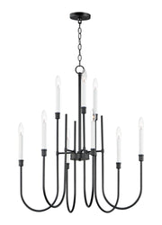 Maxim - 11289BK - Nine Light Chandelier - Tux - Black