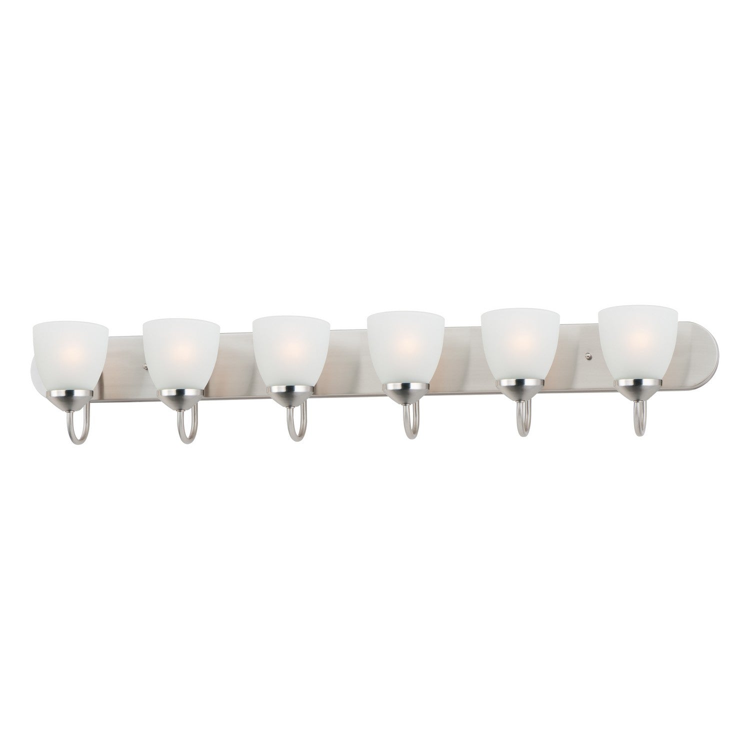 Maxim - 11386FTSN - Six Light Bath Vanity - Axis - Satin Nickel