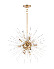 Maxim - 28664CLSBR - 12 Light Pendant - Polaris - Satin Brass